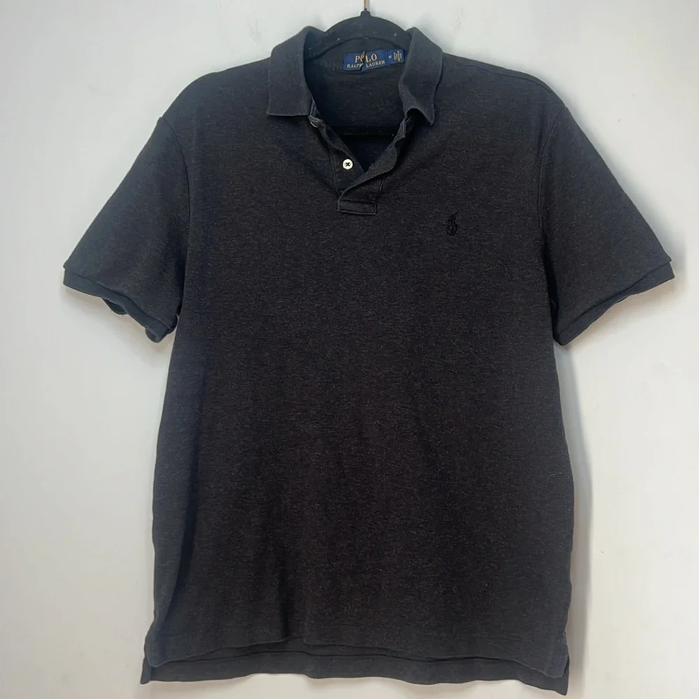 Polo by Ralph Lauren Men's Dark Gray Polo Short Sleeve‎ Shirt Size Medium